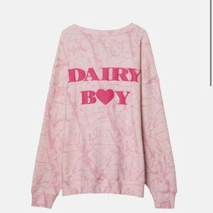 Dairy Boy Pink Crew Neck Sweater